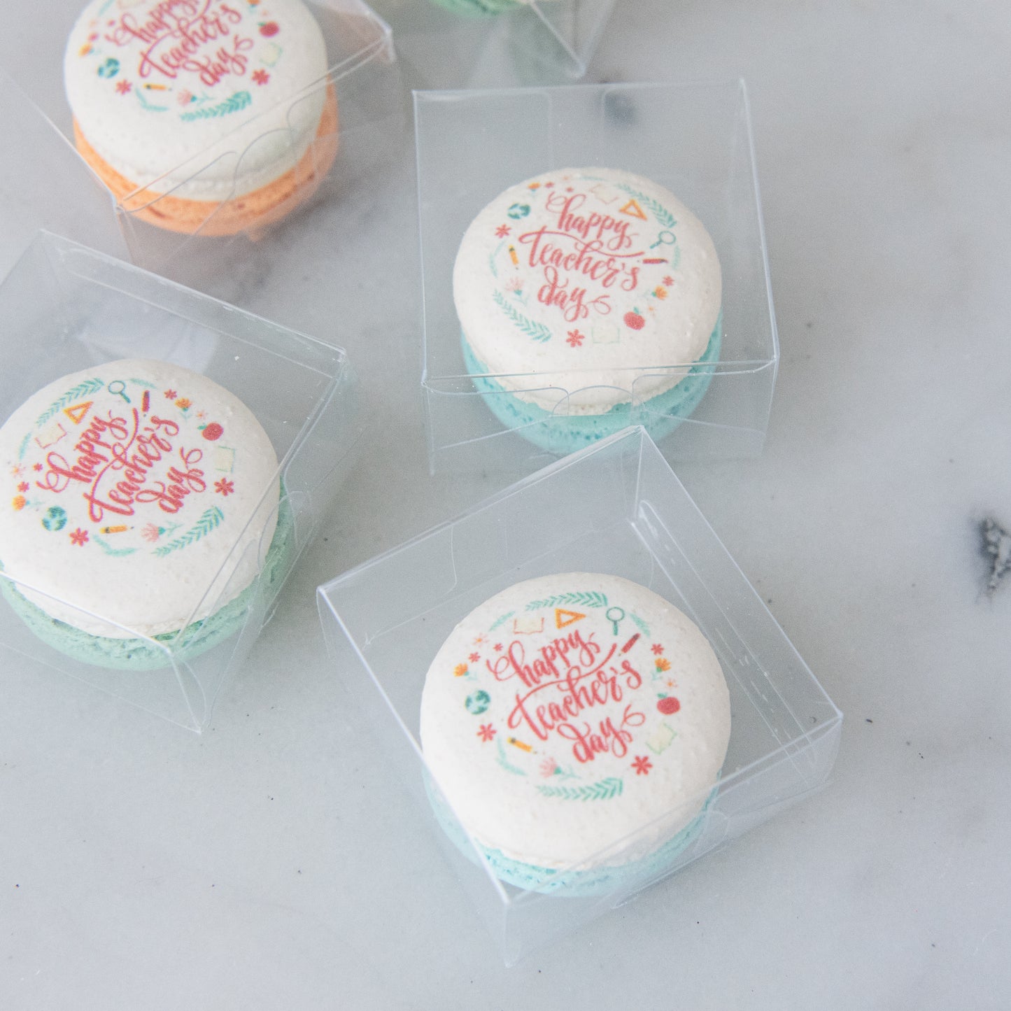 Happy Teacher's Day | Happy Teachers day 1pc macaron | $4.80 Nett