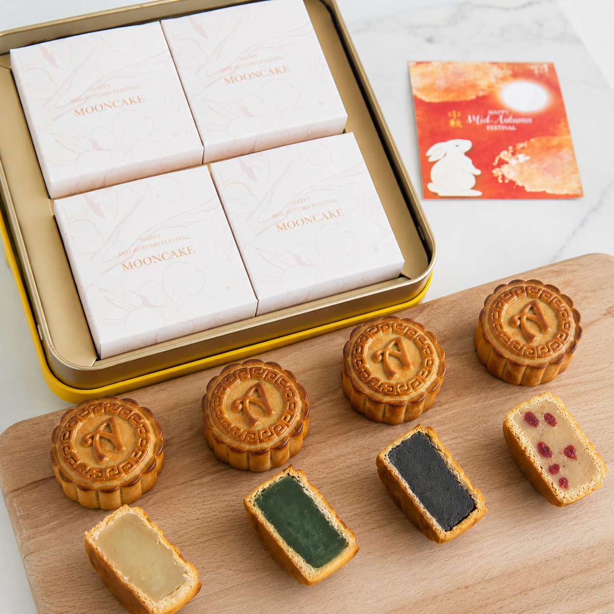 Happy Mid Autumn | Baked Traditional Mooncake 4pcs| $35.80 (U.P $78)