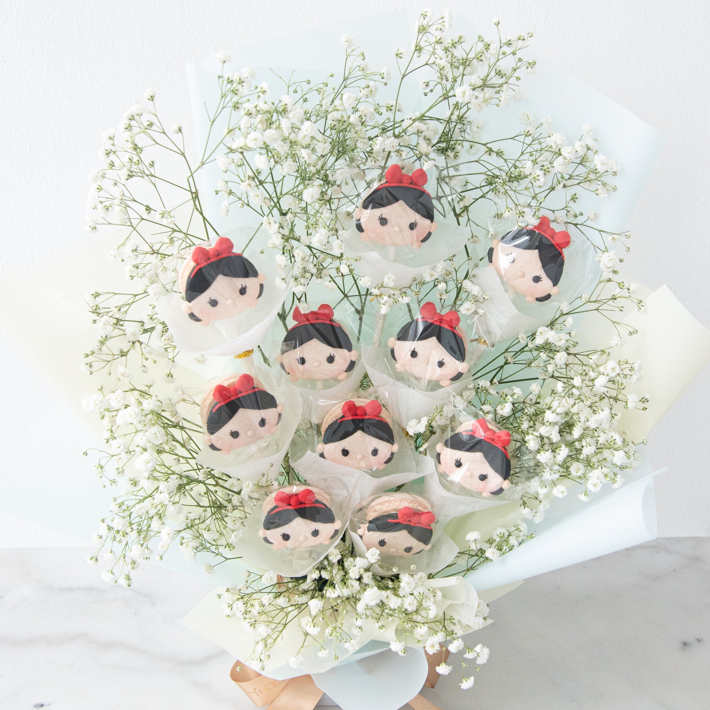 Disney Tsum Tsum Princess Snow White Macaron Bouquet | ($138 Nett)