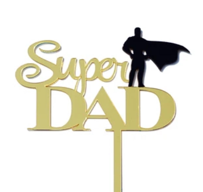 Super Dad Cake Topper | $6.80 Only