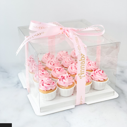 Pastel Pink Mini Cupcakes 16 pcs Set | (U.P $68.80)