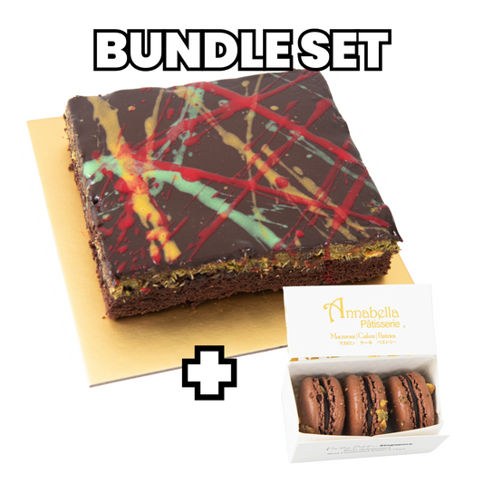 Bundle Set| Dubai Kunafa Brownie + 3pcs Kunafa Macaron | (U.P $69.80)