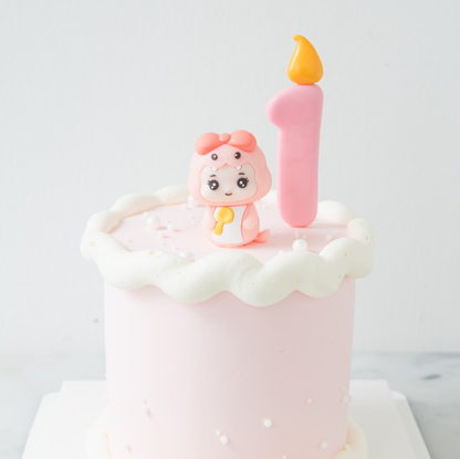 Customized Cake - Blue Baby Snake First Birthday Cake