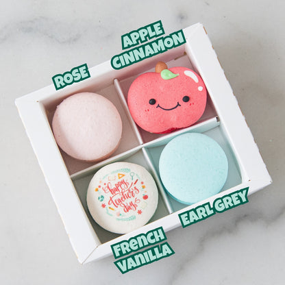 Happy Teacher's Day | 4in1 Smiley Apple Macaron | $13.80 Nett