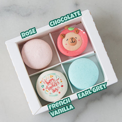Happy Teacher's Day | 4in1 Teacher Capy Macaron Set | $13.80 Nett