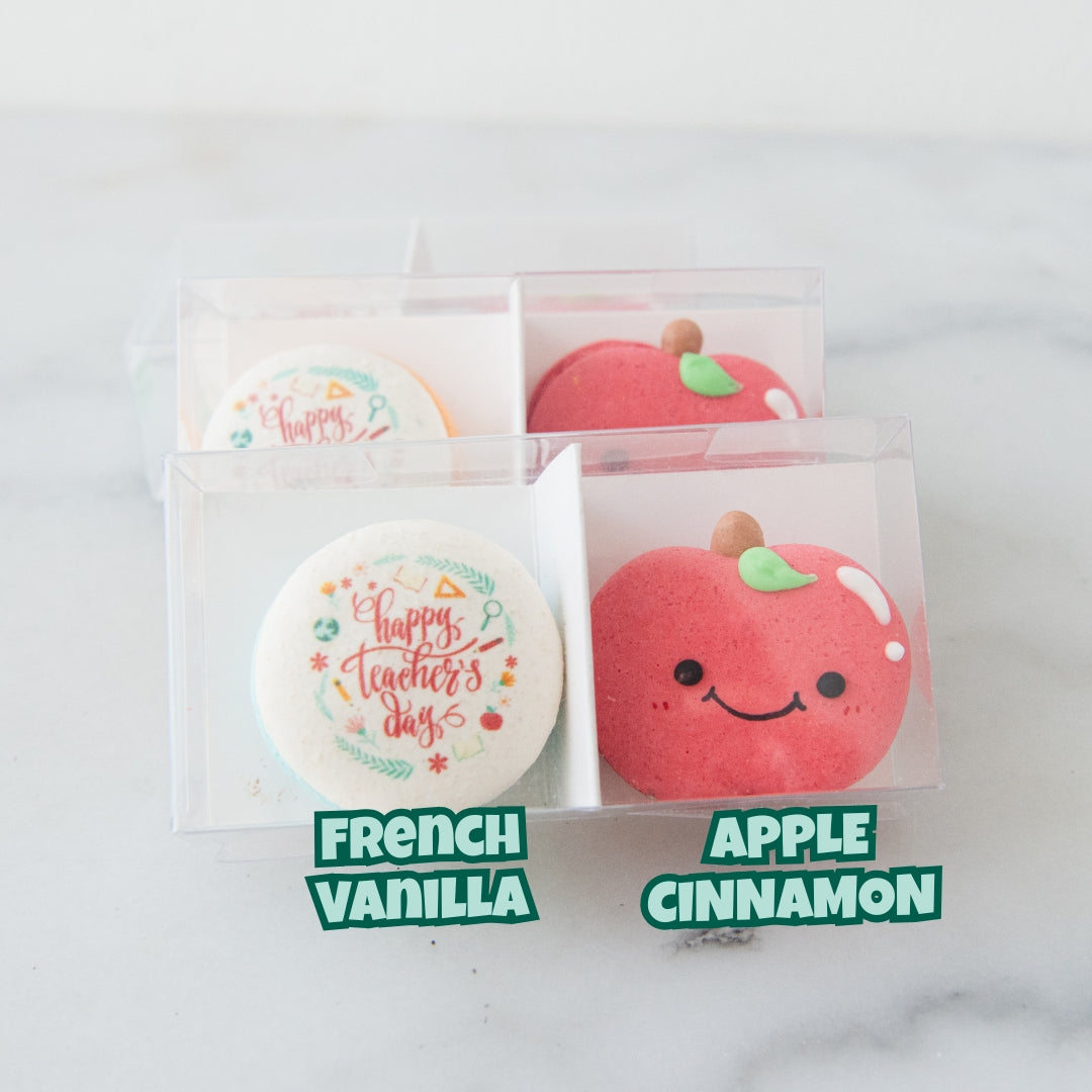 Happy Teacher's Day | 2in1 Apple Macaron | $8.80 Nett