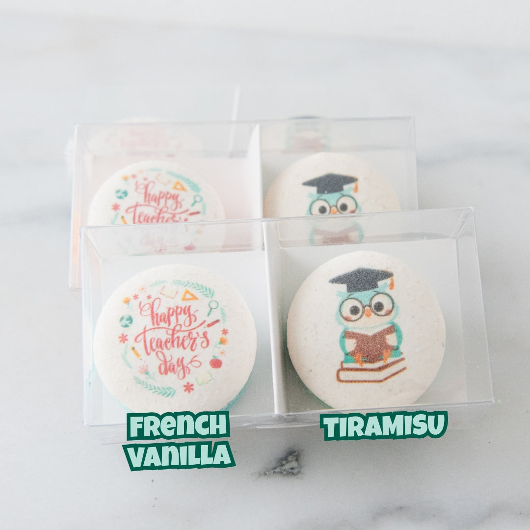 Happy Teacher's Day | 2in1 Owl Printing Macaron | $7.80 Nett