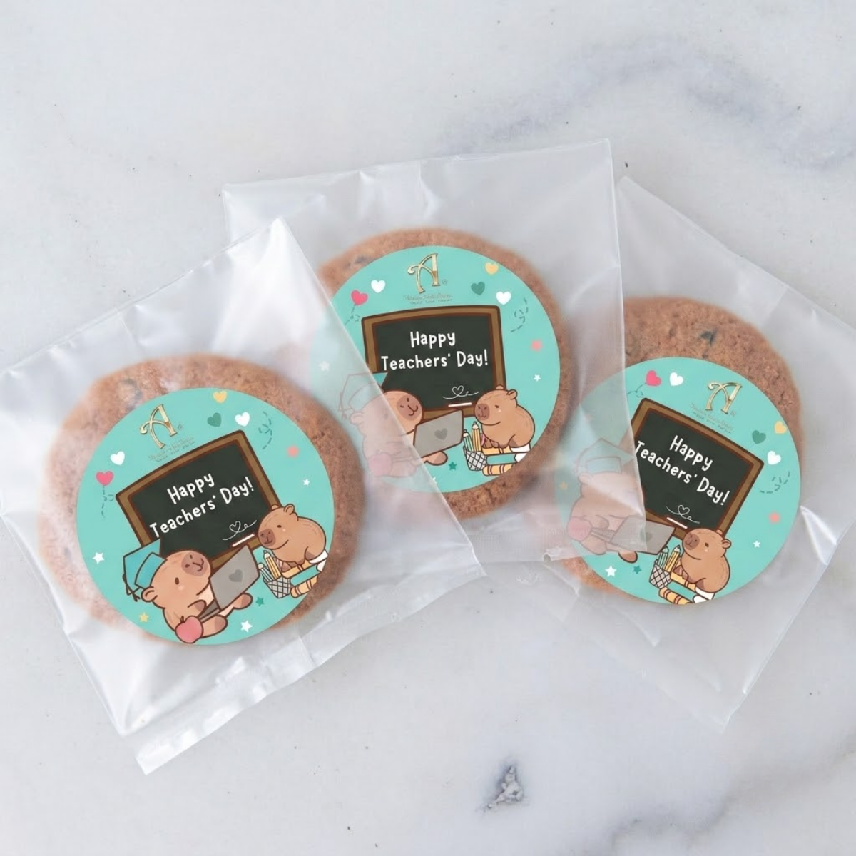 Happy Teacher's Day l Chocolate Chip Cookies 1pc x 20 packs (Individual Packed) | Halal Certified | Limited Qty 1st 100 Order | $25.8 Nett