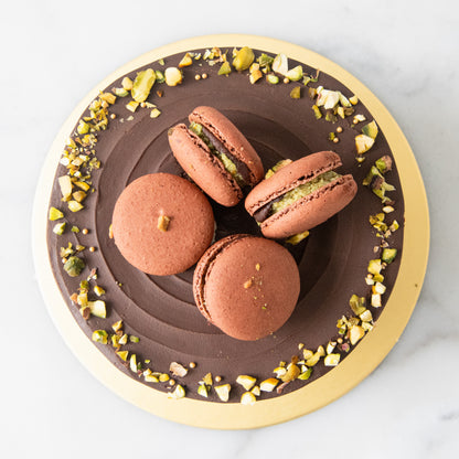 Dubai Kunafa Cake Upsize | Including 4pcs Dubai Kunafa Macaron | $88 Nett