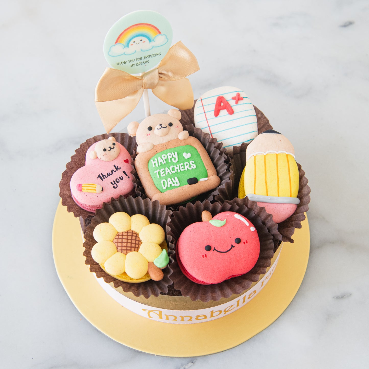 Happy Teacher's Day | A+ Appreciation Macaron Brownie Surprise | $55.80 Nett