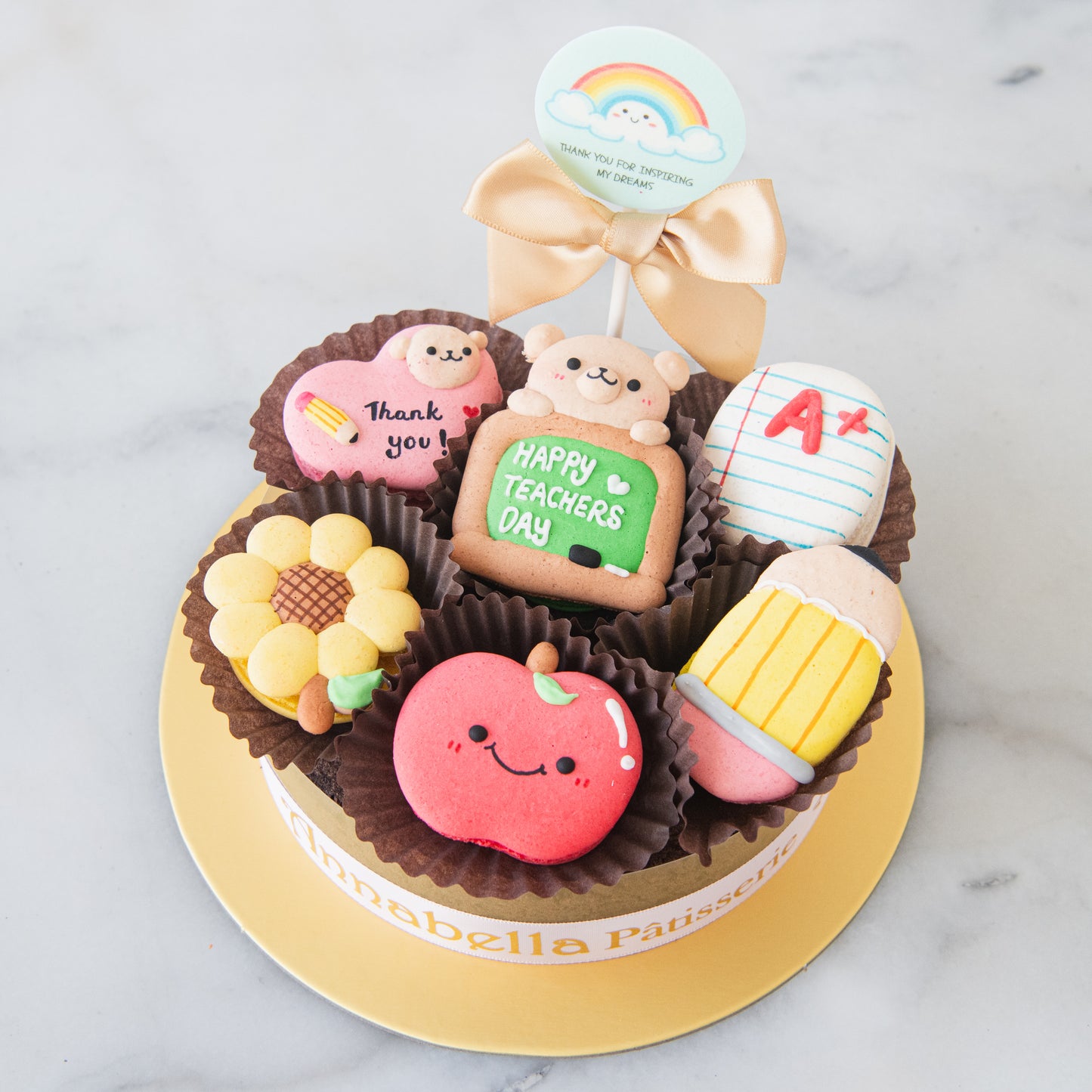 Happy Teacher's Day | A+ Appreciation Macaron Brownie Surprise | $55.80 Nett
