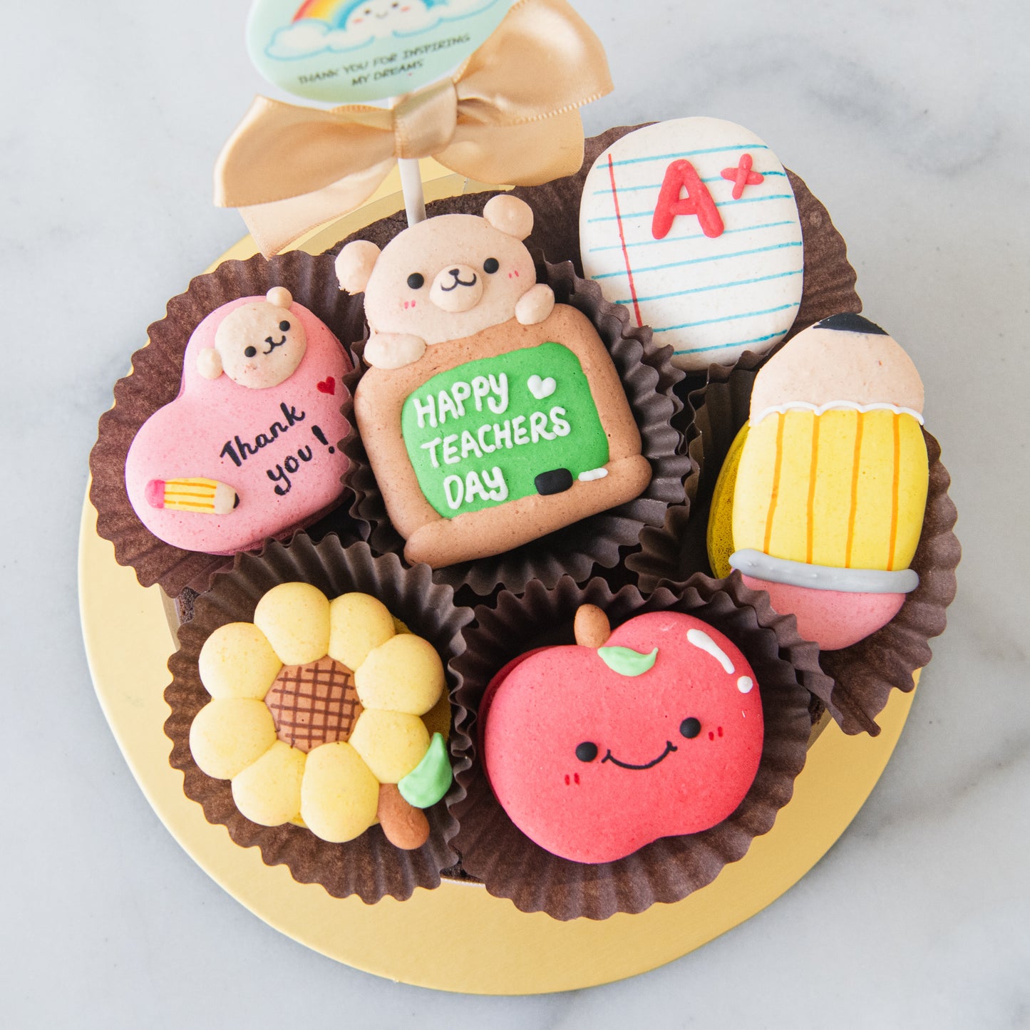 Happy Teacher's Day | A+ Appreciation Macaron Brownie Surprise | $55.80 Nett