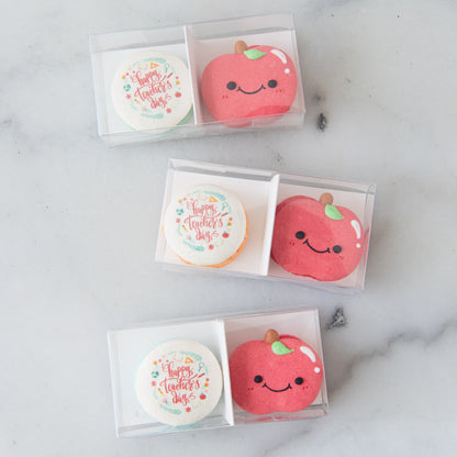 Happy Teacher's Day | 2in1 Apple Macaron | $8.80 Nett