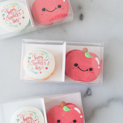 Happy Teacher's Day | 2in1 Apple Macaron | $8.80 Nett