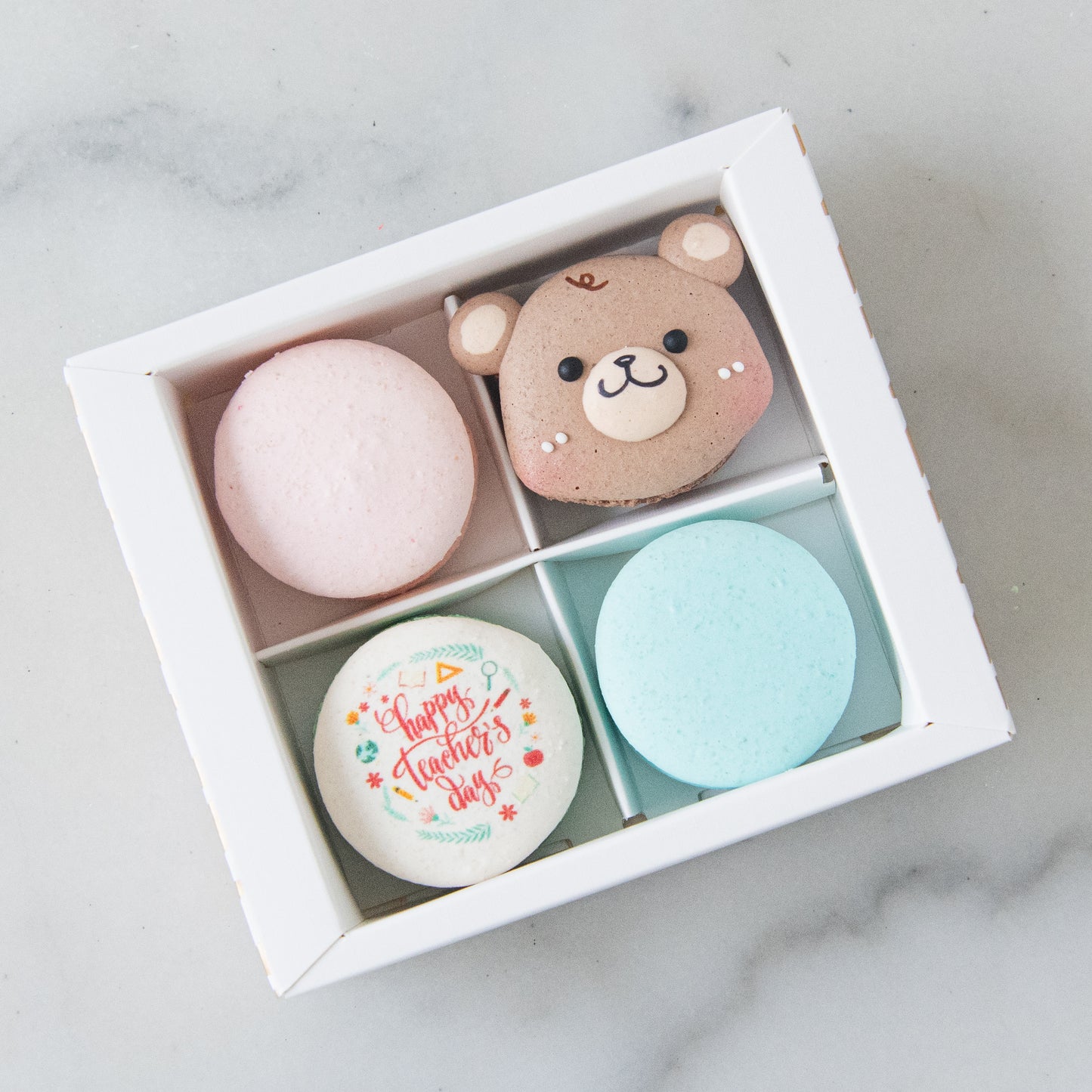 Happy Teacher's Day | 4in1 Male Bear Macaron | $13.80 Nett