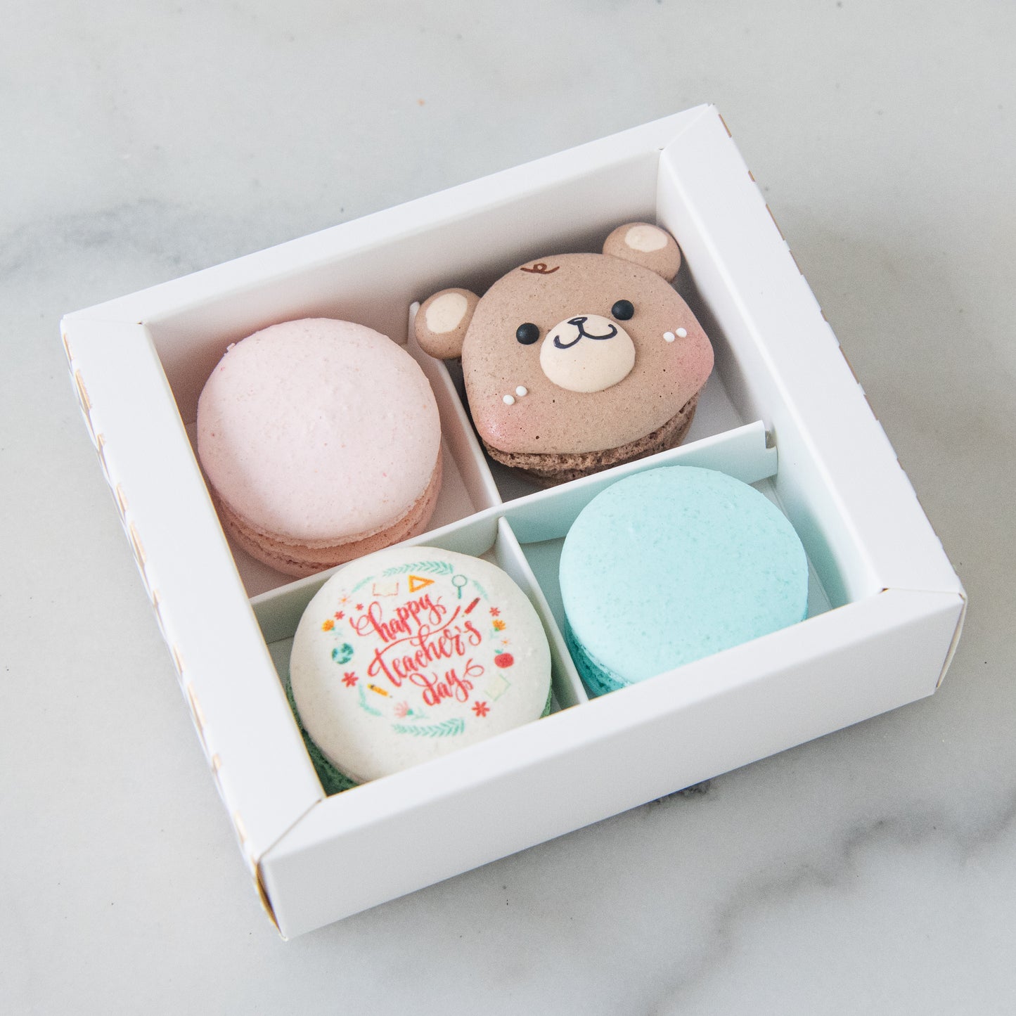 Happy Teacher's Day | 4in1 Male Bear Macaron | $13.80 Nett