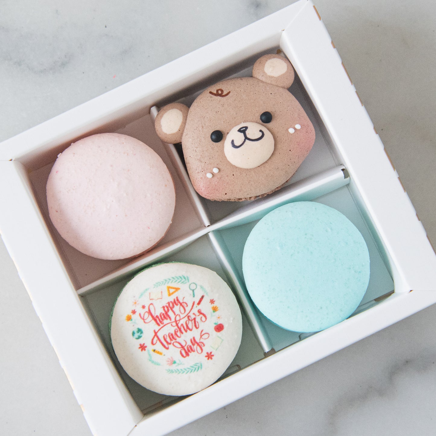 Happy Teacher's Day | 4in1 Male Bear Macaron | $13.80 Nett