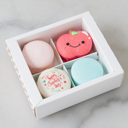 Happy Teacher's Day | 4in1 Smiley Apple Macaron | $13.80 Nett