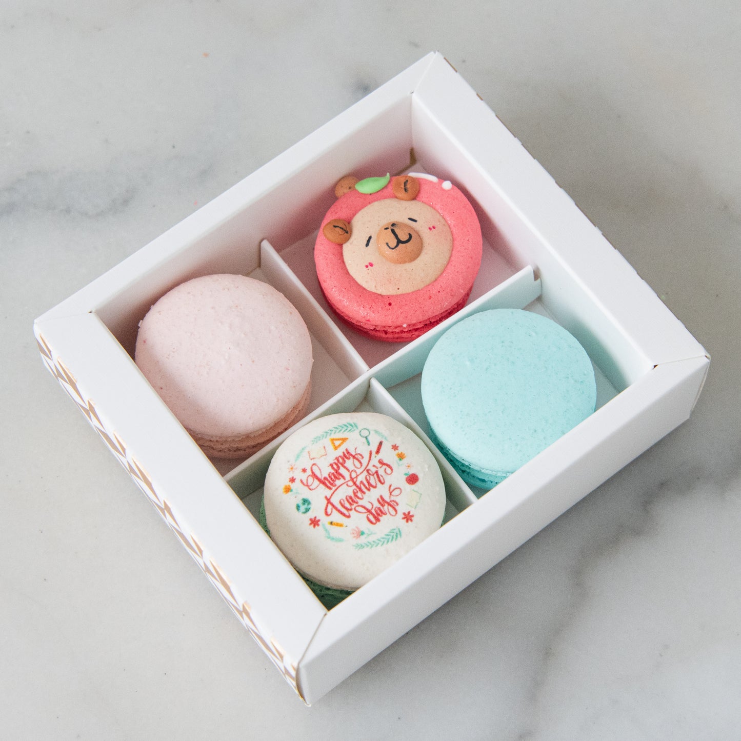 Happy Teacher's Day | 4in1 Teacher Capy Macaron Set | $13.80 Nett