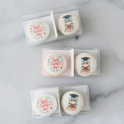 Happy Teacher's Day | 2in1 Owl Printing Macaron | $7.80 Nett