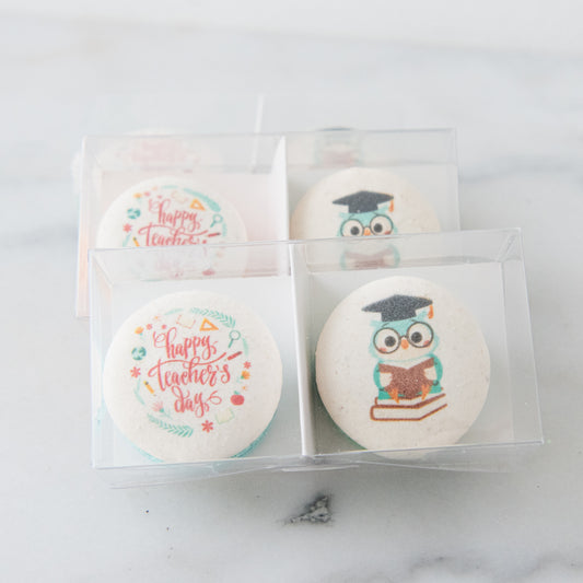 Happy Teacher's Day | 2in1 Owl Printing Macaron | $7.80 Nett