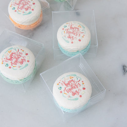 Happy Teacher's Day | Happy Teachers day 1pc macaron | $4.80 Nett