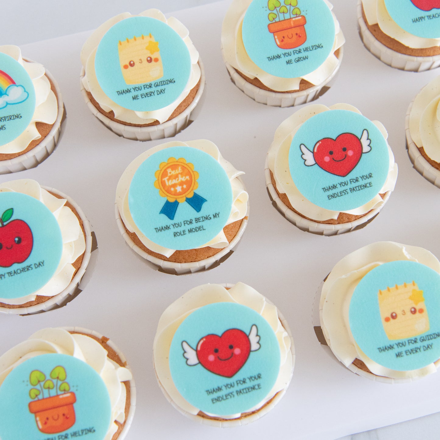 Happy Teacher's Day | Smart & Sweet 12pcs cupcakes |  $65.80  nett only