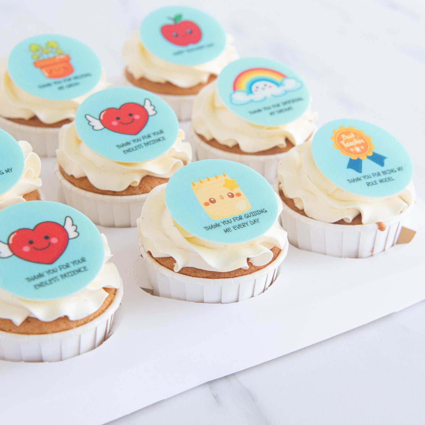 Happy Teacher's Day | Smart & Sweet 12pcs cupcakes |  $65.80  nett only