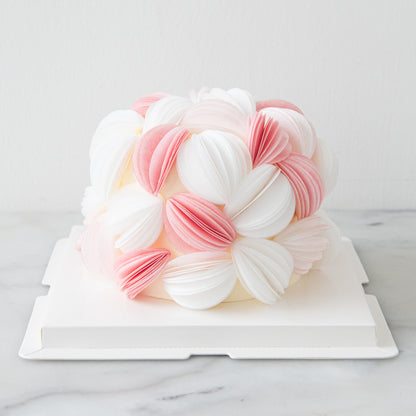 Customized Cake- Blush Petal Bloom Cake 🌸