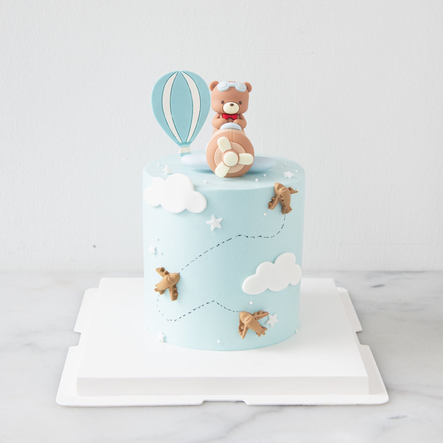 Customized Cake - Sky Adventure Bear Cake