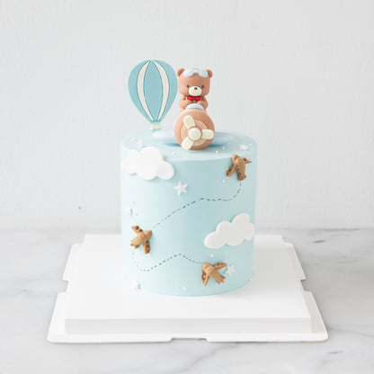 Customized Cake - Sky Adventure Bear Cake
