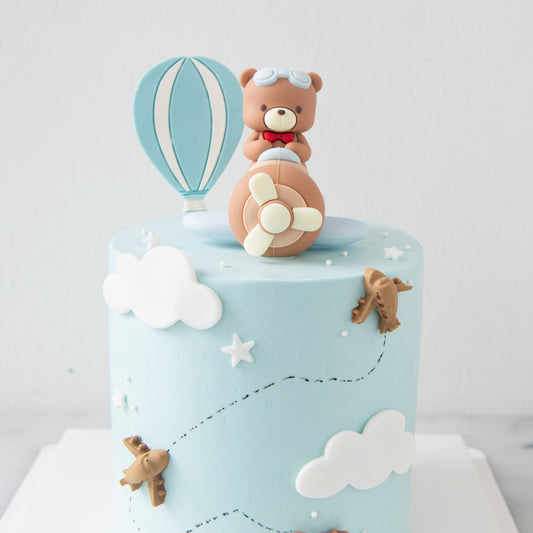 Customized Cake - Sky Adventure Bear Cake