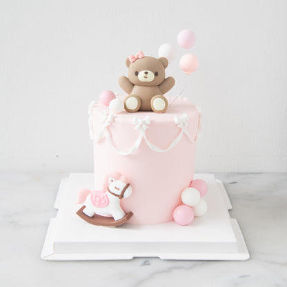 Customized Cake - Pink Teddy Dream Cake