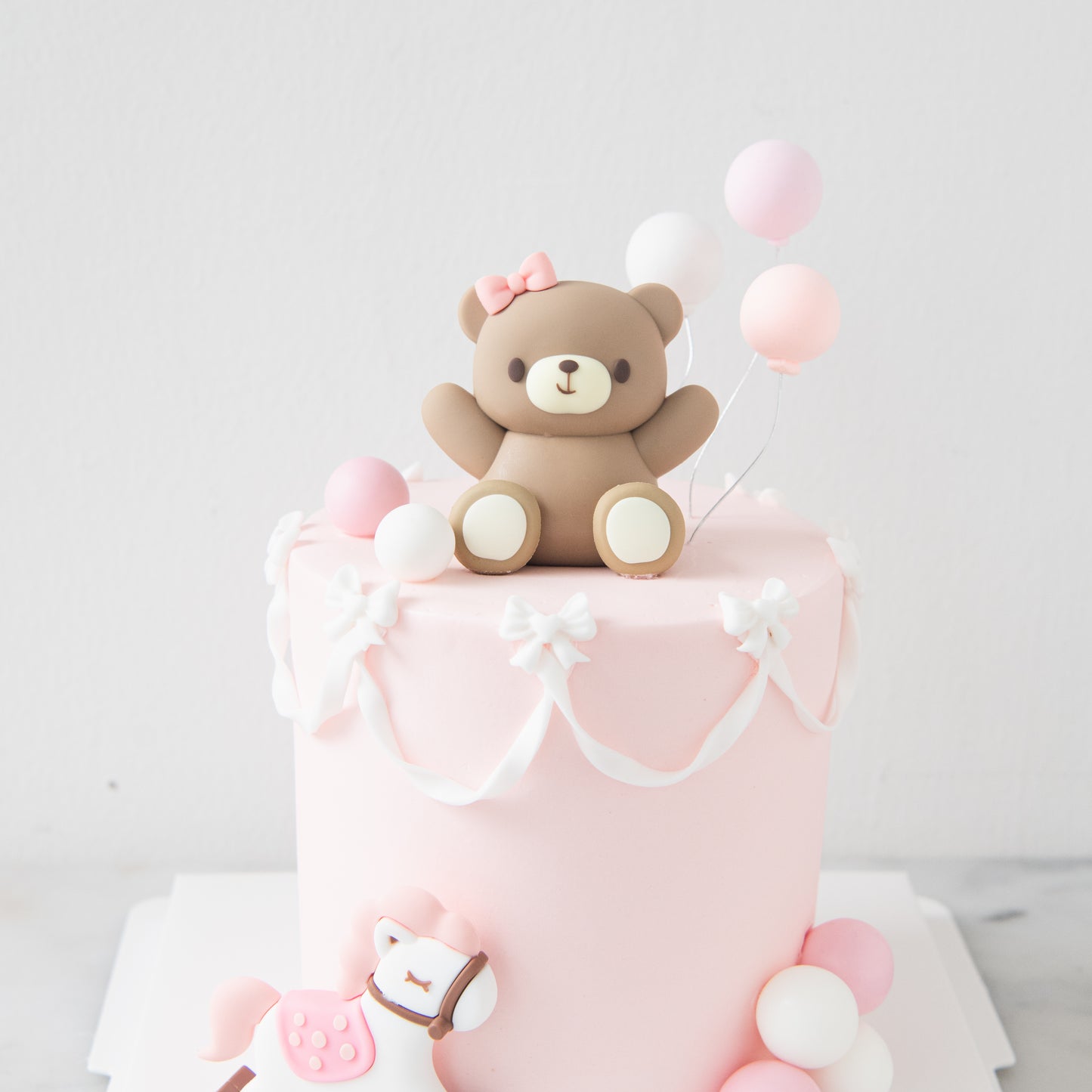 Customized Cake - Pink Teddy Dream Cake