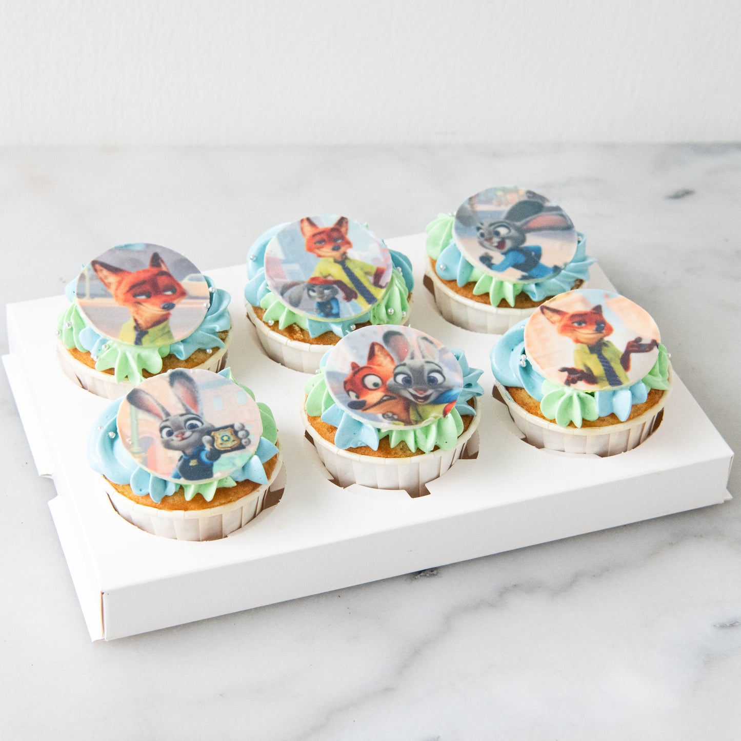 Disney Zootopia 6pcs Cupcake |($38.80 Nett)