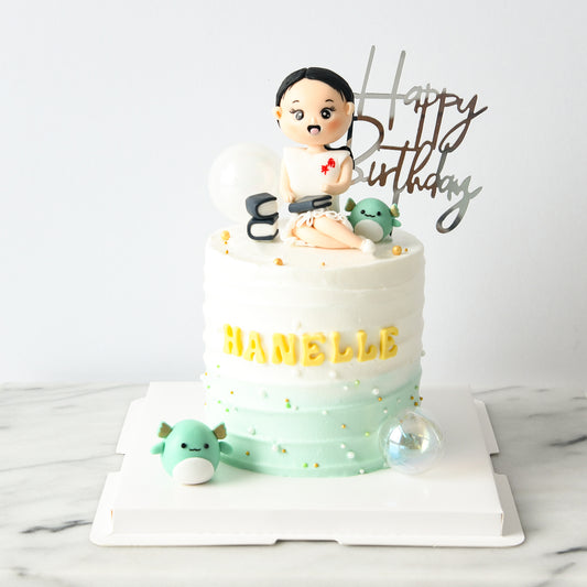 Customized Cake - Cute Little Girl Cake