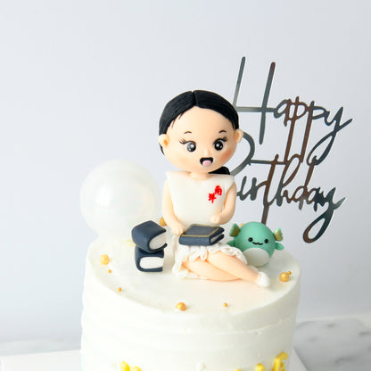 Customized Cake - Cute Little Girl Cake