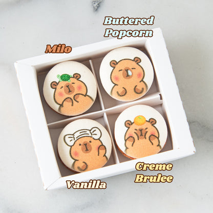 4in1 Printed Capybara Macaron In Gift Box | (U.P $25.60)