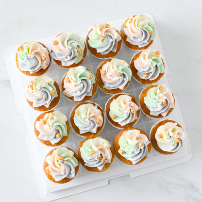 Rainbow Mini Cupcakes 16 pcs Set | U.P $68.80