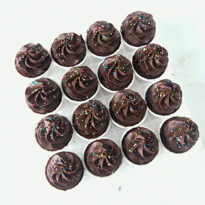 Bundle of 2 Chocolate Mini Cupcakes 16 pcs Set |  $88 Nett