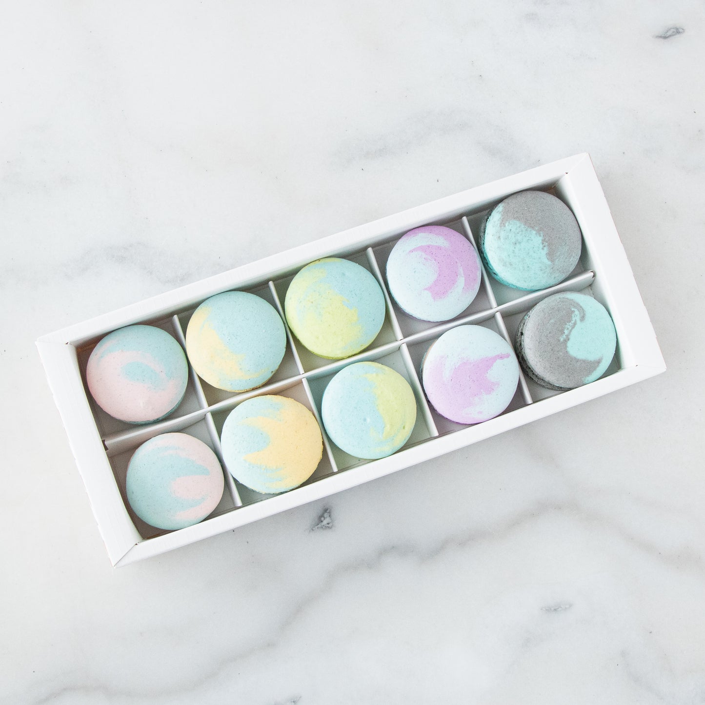 10pcs Marvelous Macarons (Marvellous 2) in Gift Box and Paper Bag | Prefect Gift Choice
