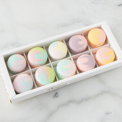 10pcs Marvelous Macarons (Marvellous 1) in Gift Box and Paper Bag | Perfect Gift Choice