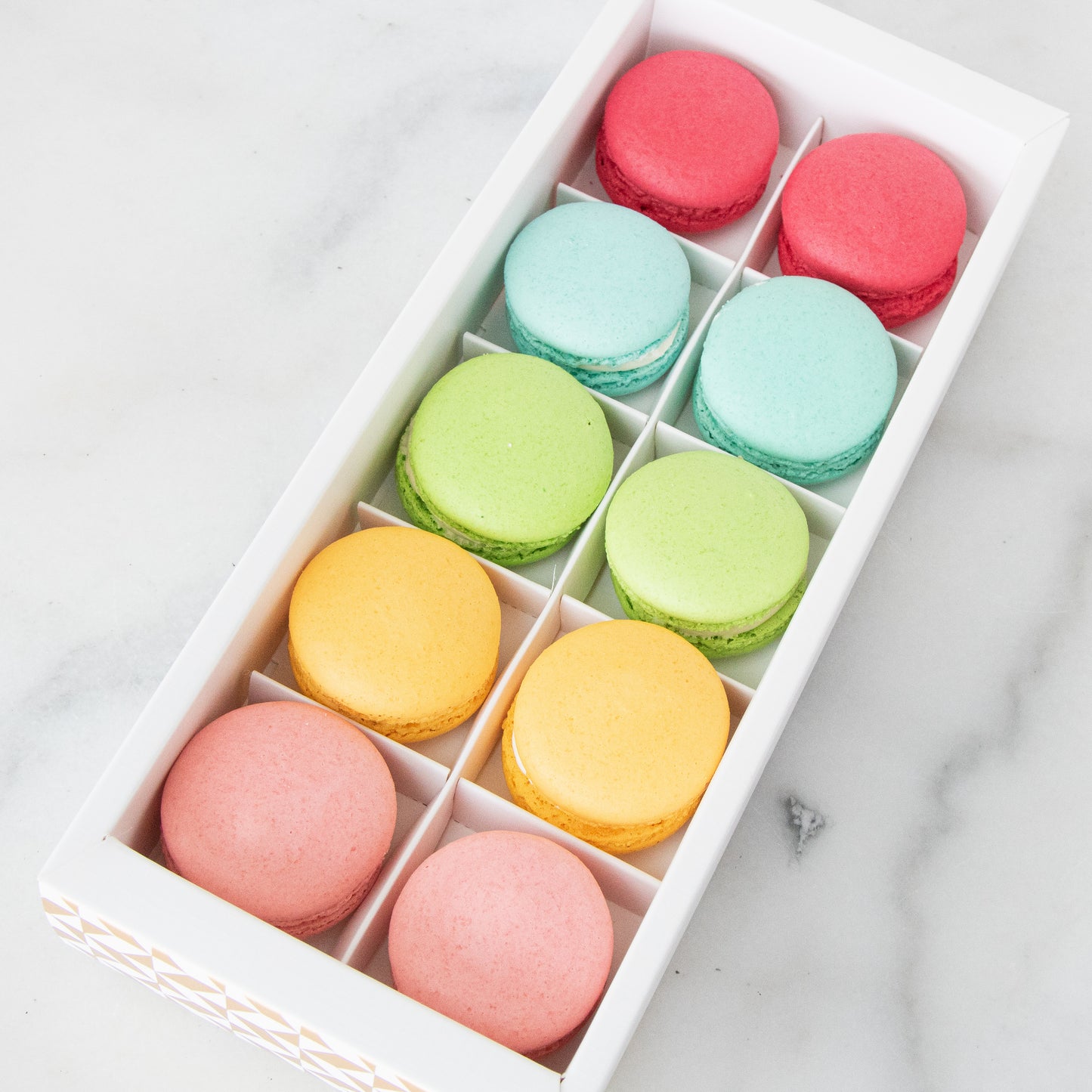 10pcs Classic Macarons (Premium1) in Gift Box and Paper Bag | Perfect Gift Choice