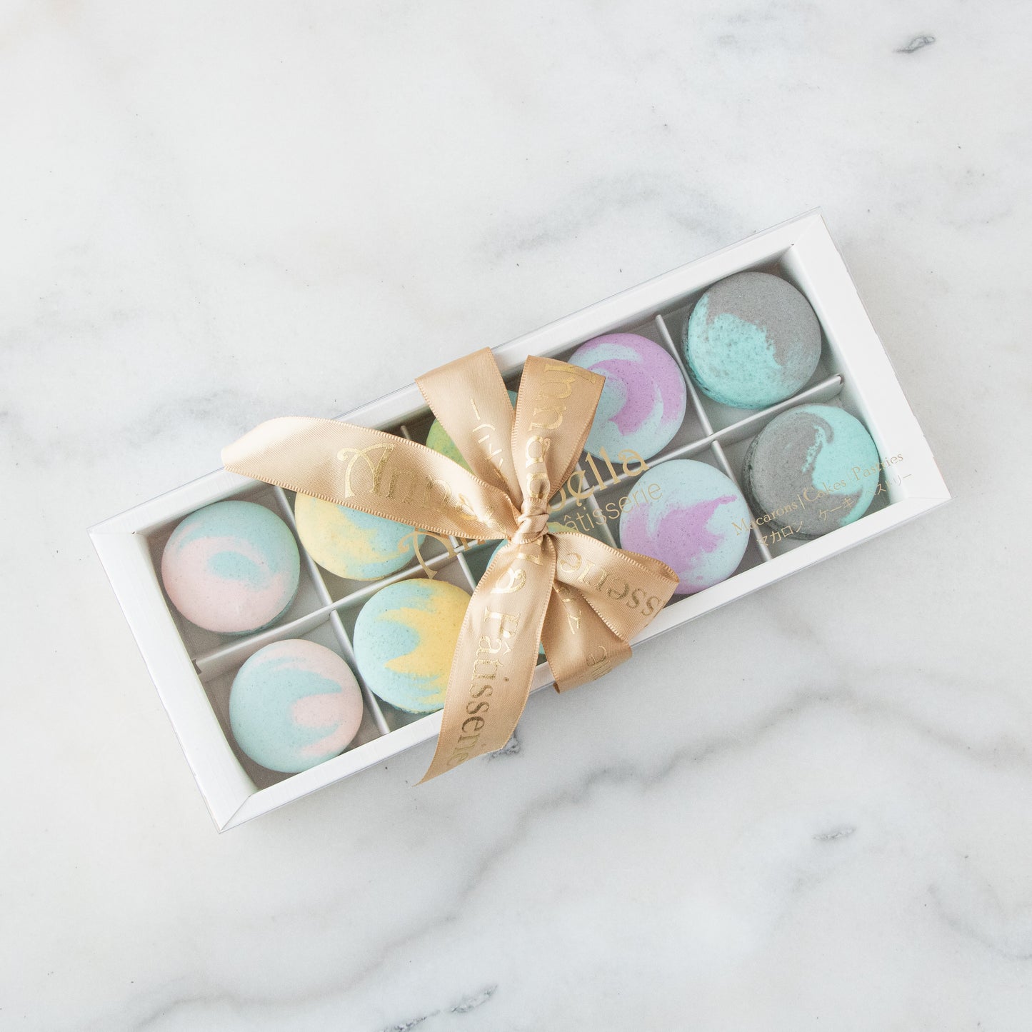 10pcs Marvelous Macarons (Marvellous 2) in Gift Box and Paper Bag | Prefect Gift Choice