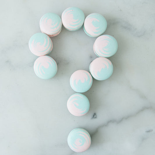20pcs Gender Reveal Macarons In Gift Tray | $58.80 Nett