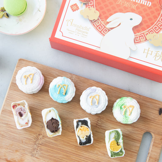 Happy Mid Autumn | Limited Edition Snowskin Truffle Mooncakes 8 pcs set | $55.80 (U.P $128.00)