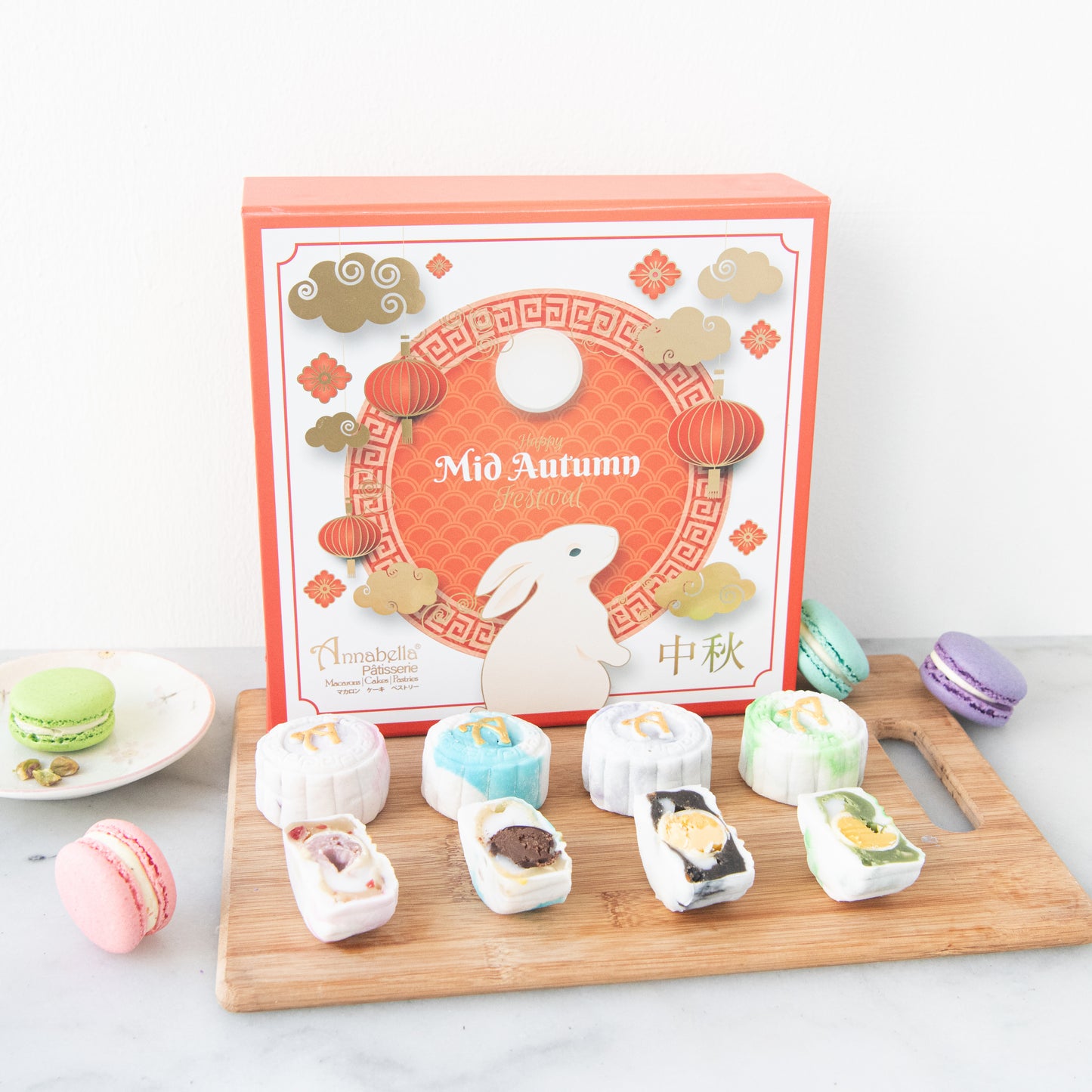 Happy Mid Autumn | Limited Edition Snowskin Truffle Mooncakes 8 pcs set | $55.80 (U.P $128.00)