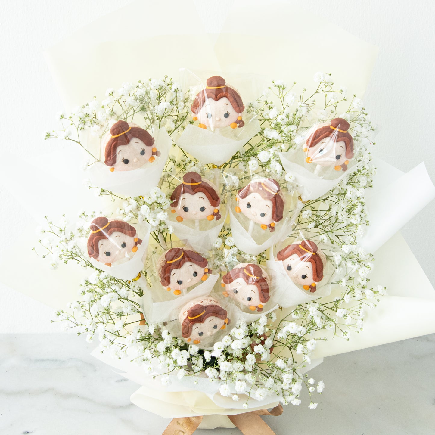 Disney Tsum Tsum Princess Belle Macaron Bouquet | ($138 Nett)