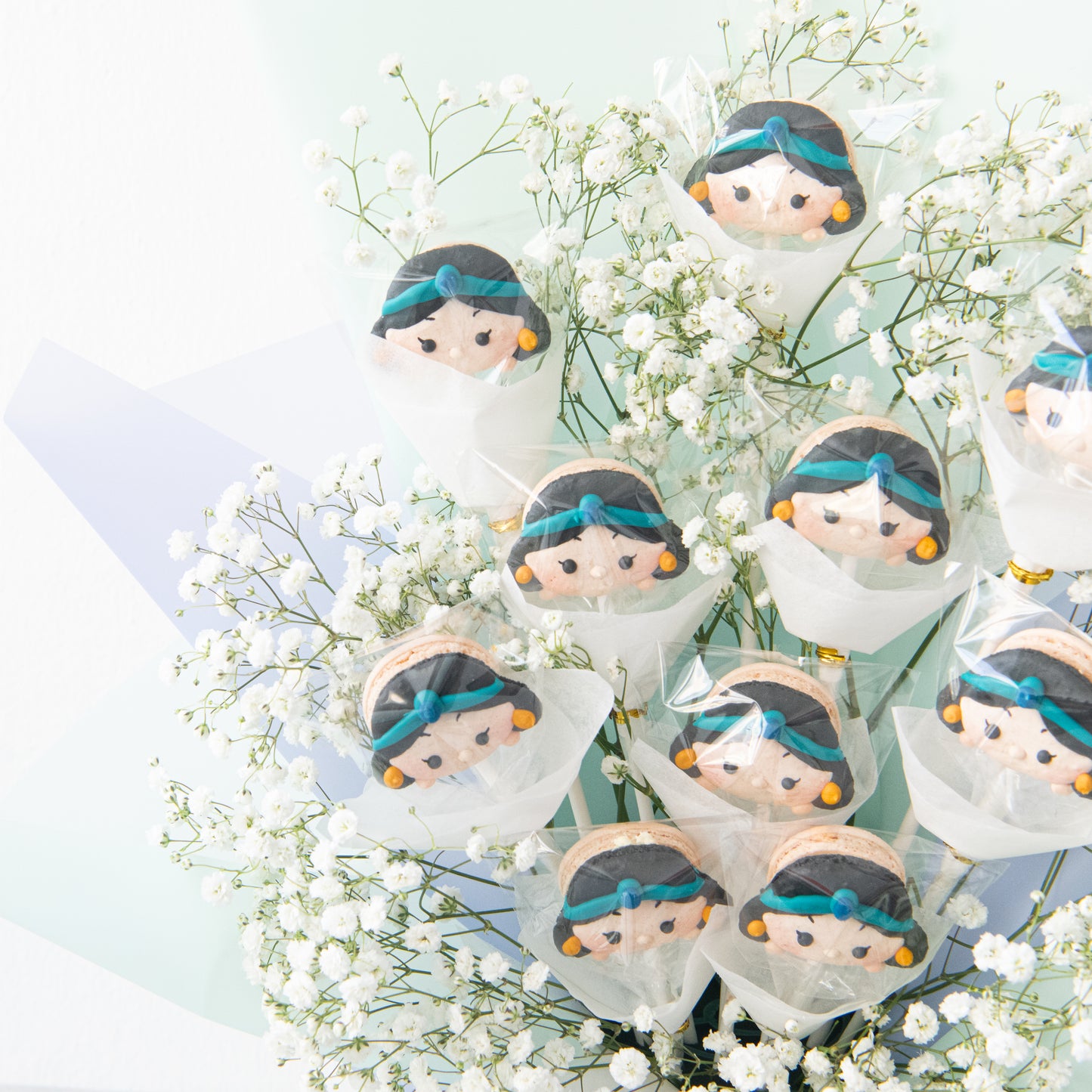 Disney Tsum Tsum Princess Jasmine Macaron Bouquet | ($138 Nett)