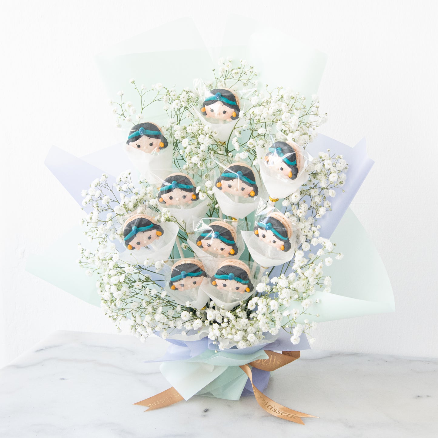 Disney Tsum Tsum Princess Jasmine Macaron Bouquet | ($138 Nett)